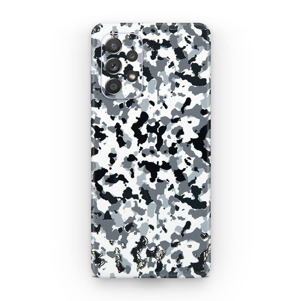 Galaxy a52s snow camo 3d skin wrapitskin