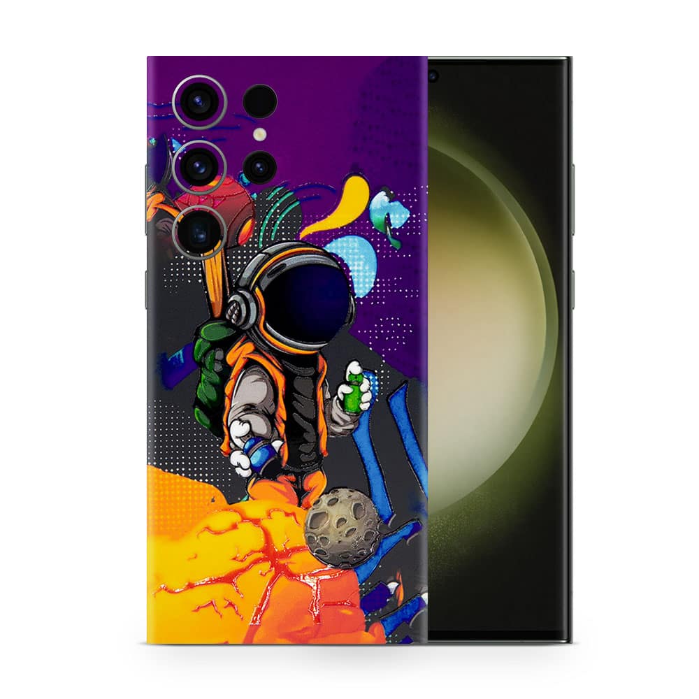 Galaxy s23 ultra space doodler 3d skin wrapitskin