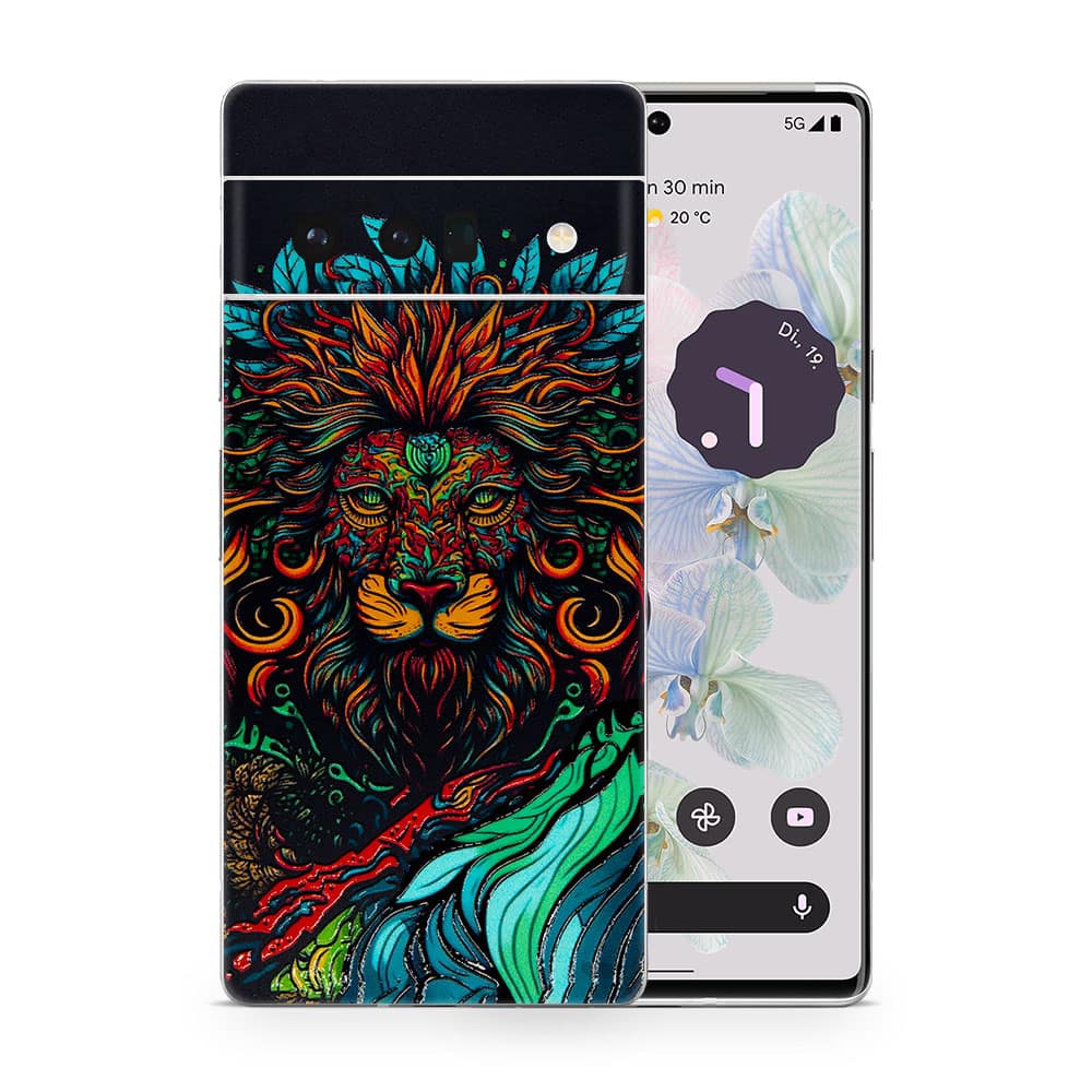 Pixel 6 pro fierce lion 3d skin wrapitskin