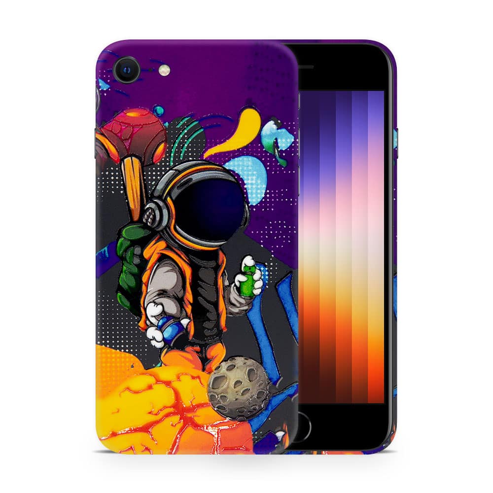 Iphone se 2022 space doodler 3d skin wrapitskin