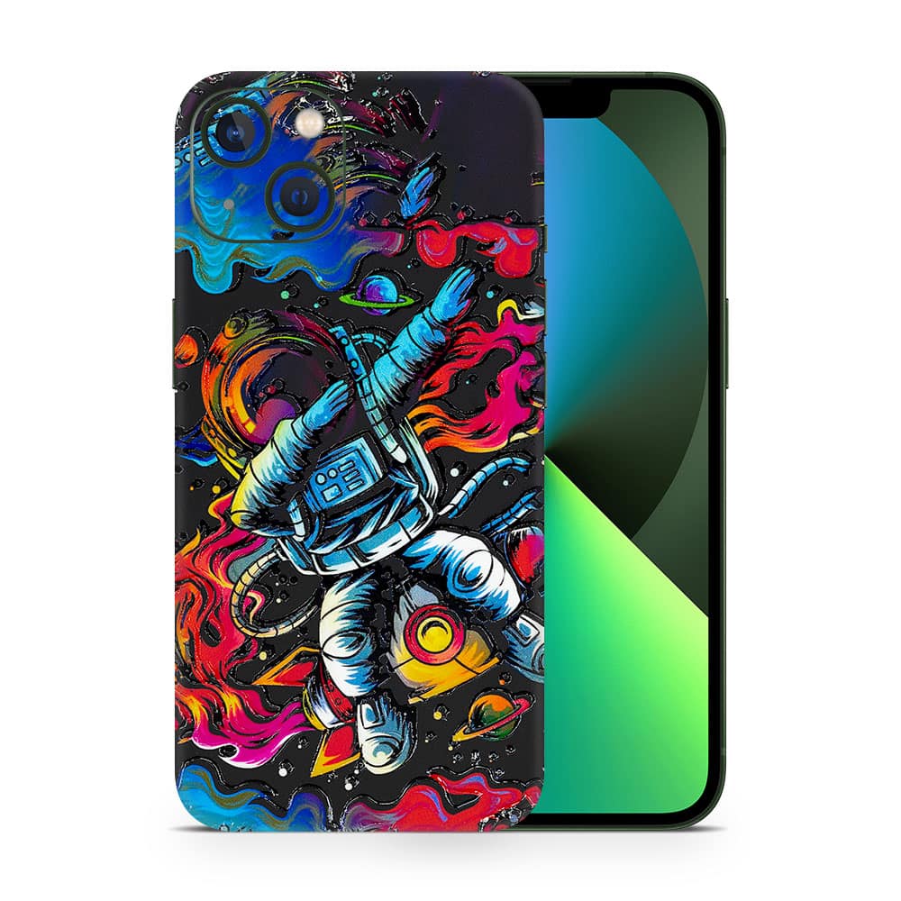 Iphone 13 trippy astronaut 3d skin wrapitskin