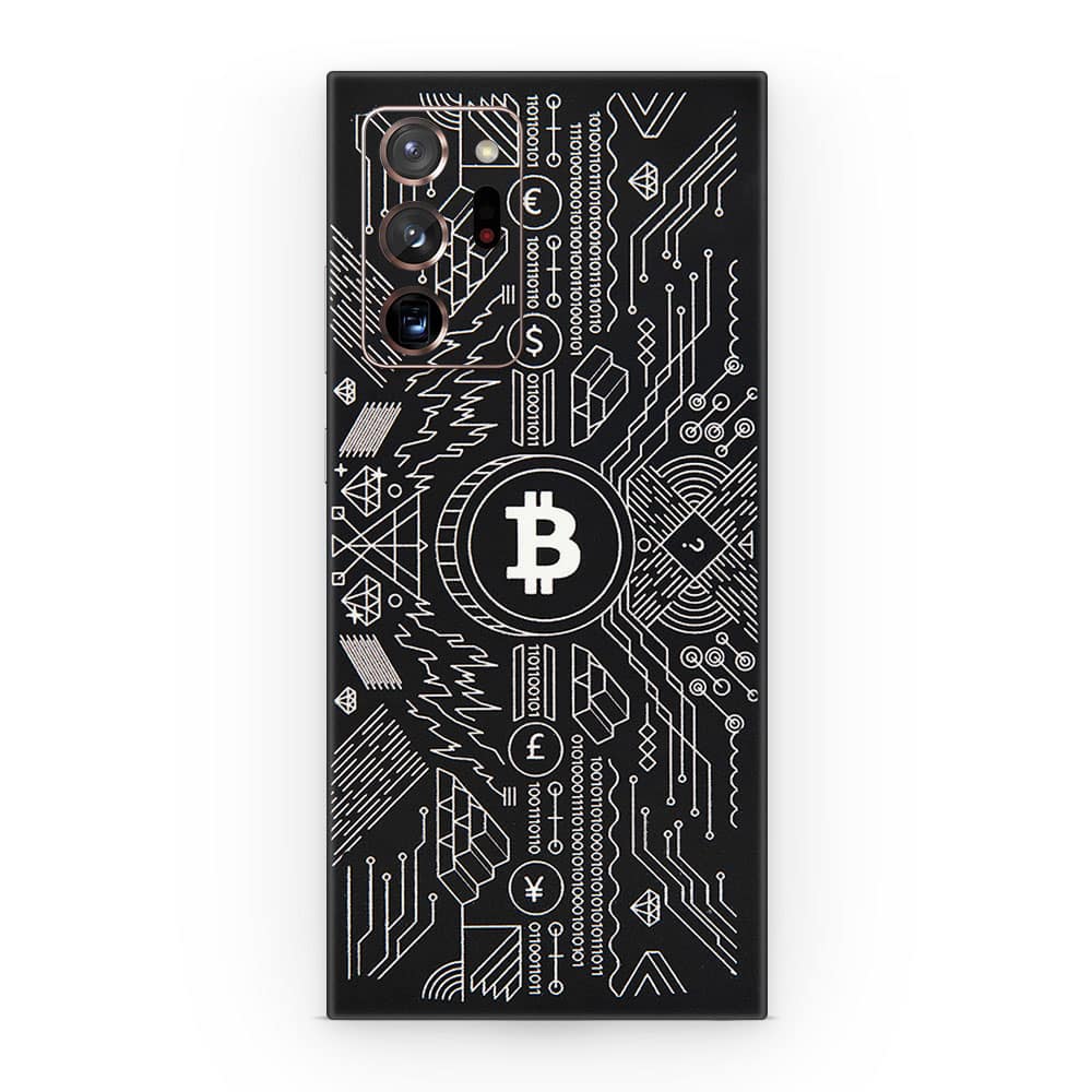Galaxy note 20 ultra bitcoin 3d skin wrapitskin