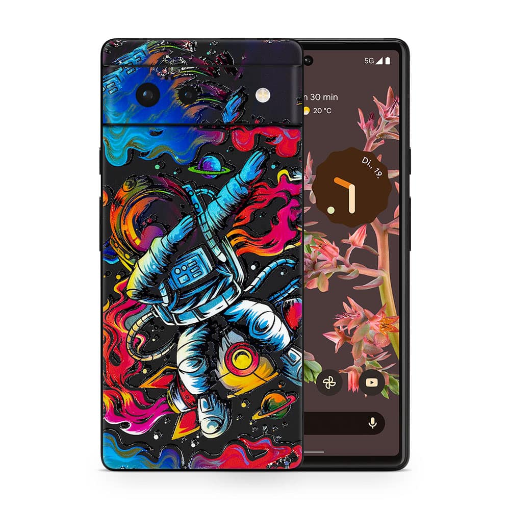 Pixel 6 trippy astronaut 3d skin wrapitskin