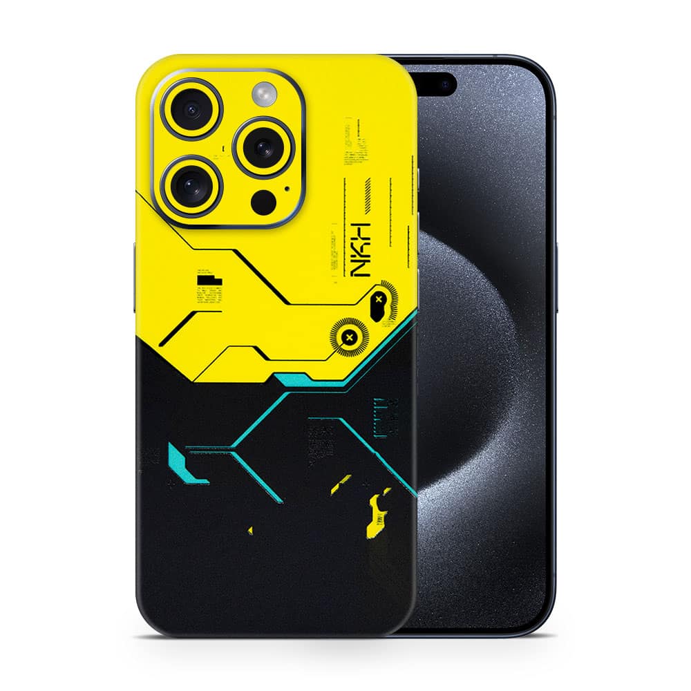 Iphone 15 pro cyberpunk city 3d skin wrapitskin