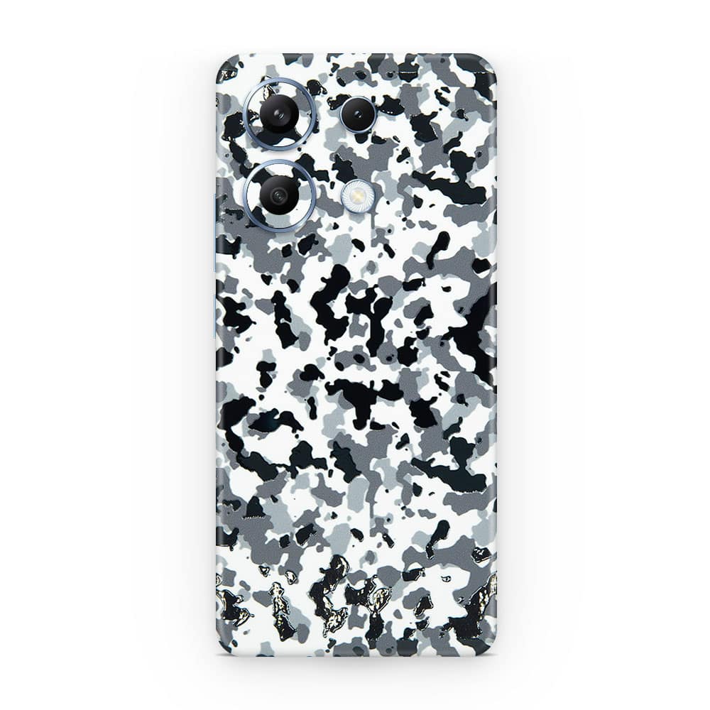 Redmi note 13 4g snow camo 3d skin wrapitskin