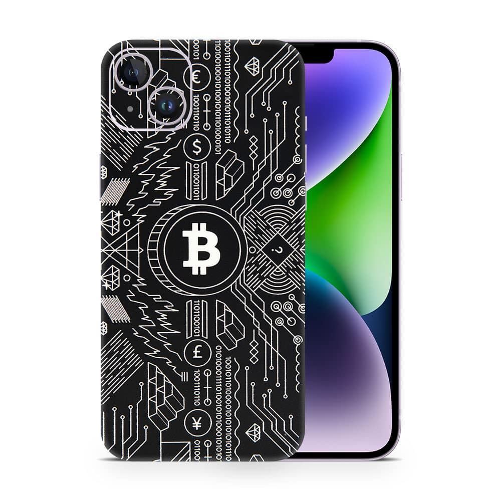 Iphone 14 bitcoin 3d skin wrapitskin