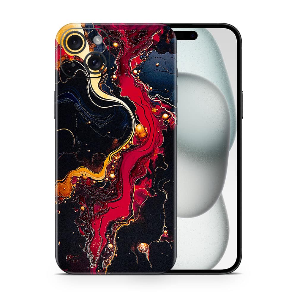 Iphone 15 plus volcanic vibe 3d skin wrapitskin