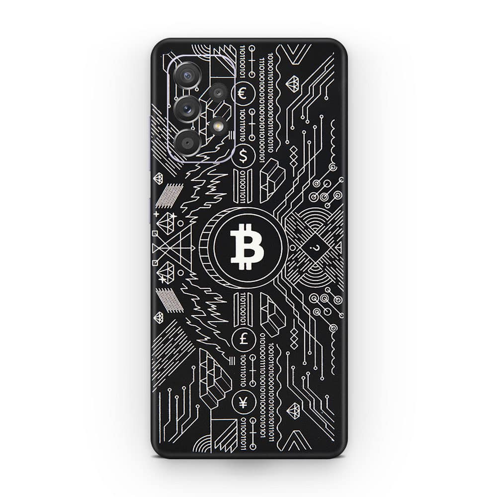 Galaxy a52 bitcoin 3d skin wrapitskin