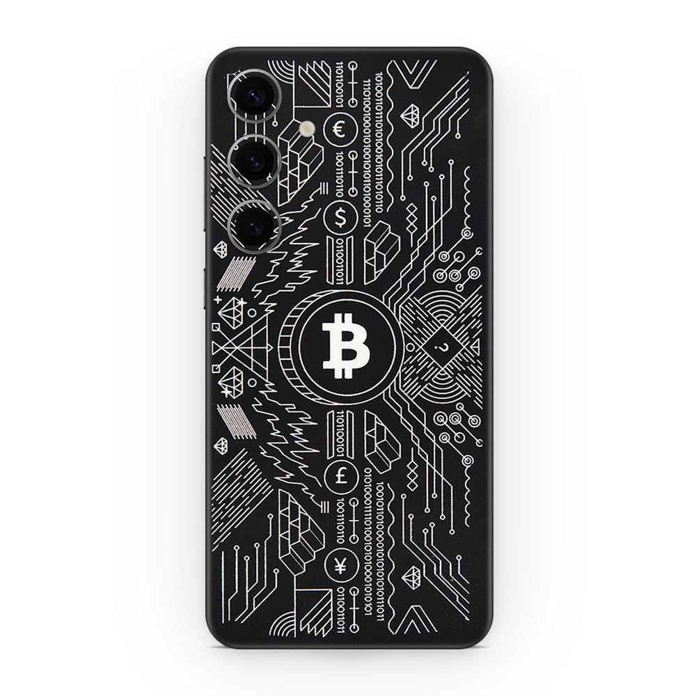 Galaxy s24 plus bitcoin 3d skin wrapitskin