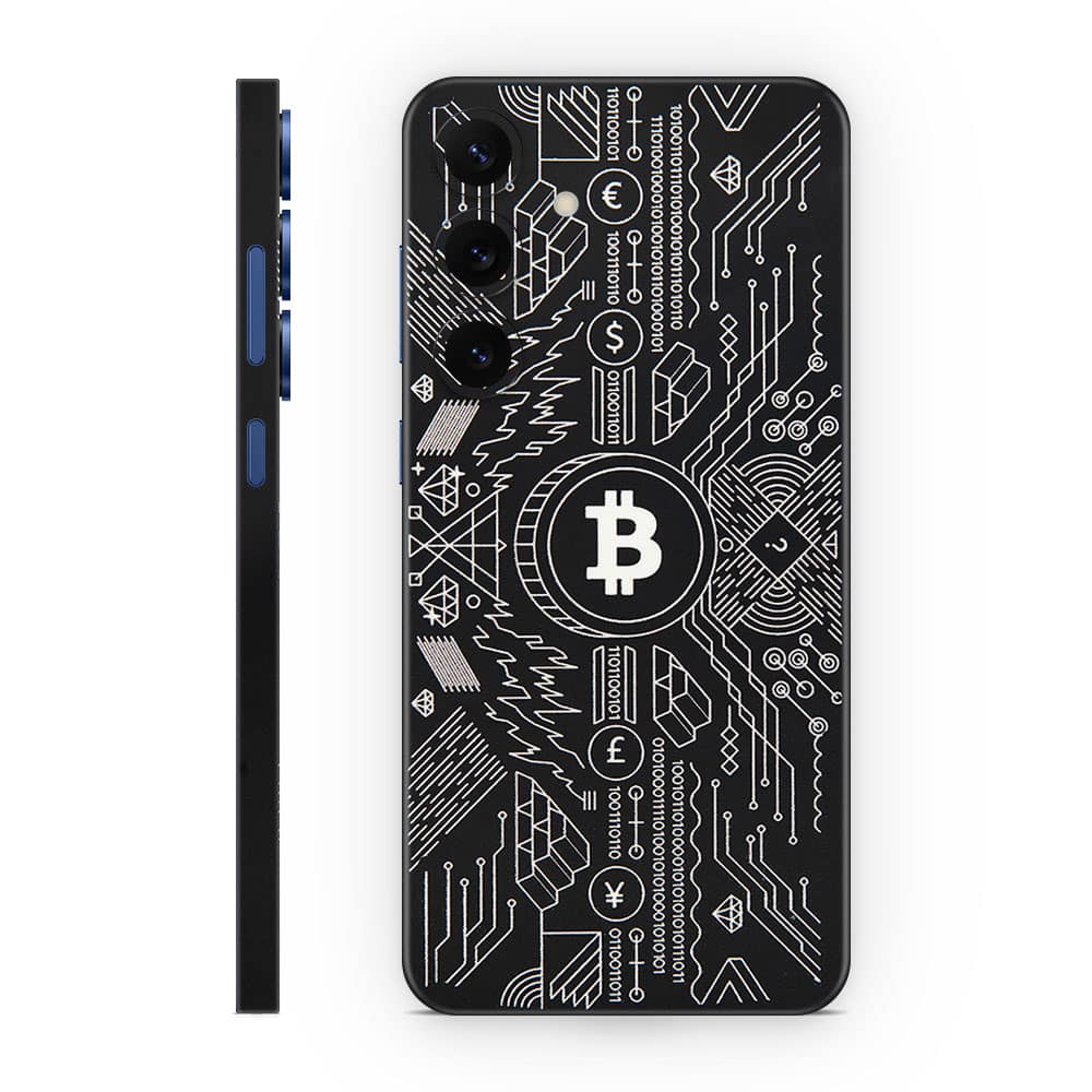 Galaxy s25 plus bitcoin 3d skin wrapitskin