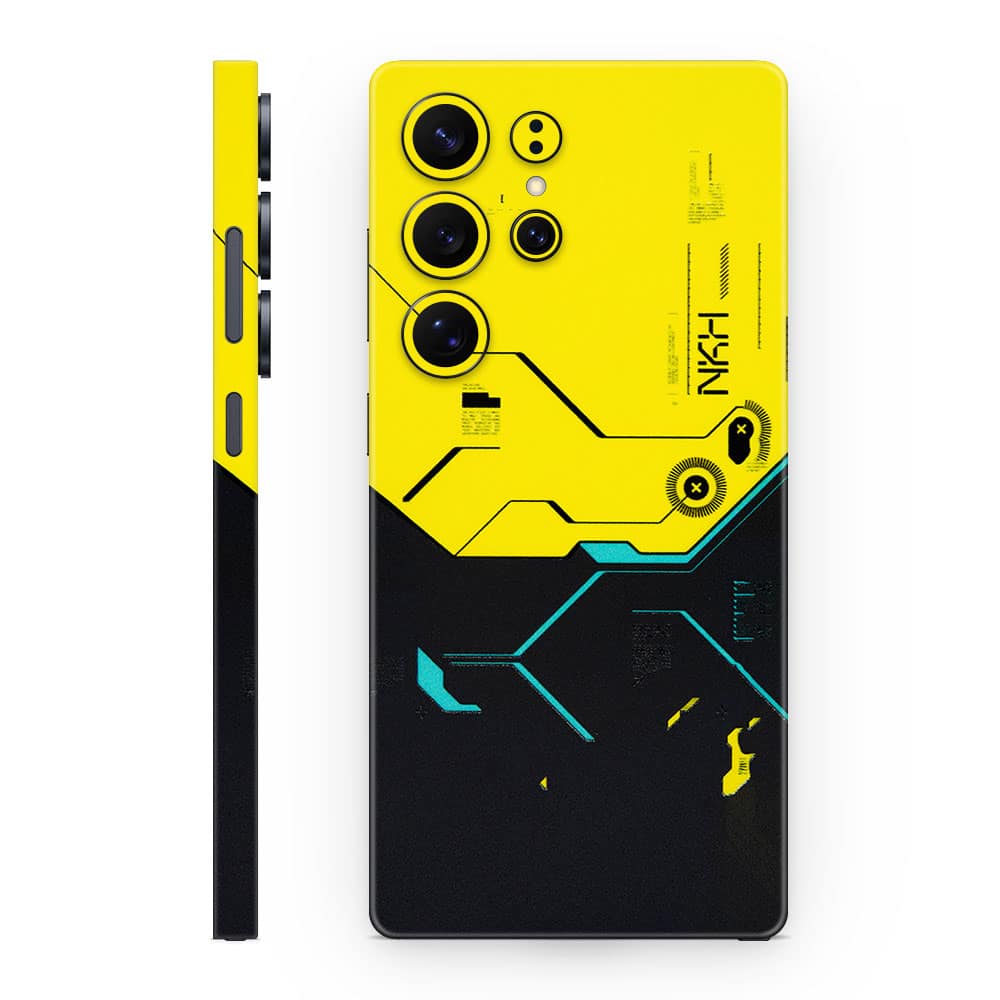 Galaxy s25 ultra cyberpunk city 3d skin wrapitskin
