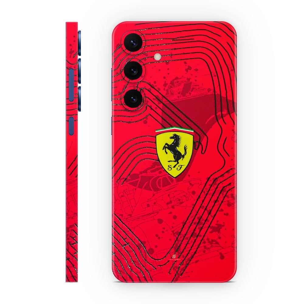 Galaxy s25 plus ferrari's blaze 3d skin wrapitskin