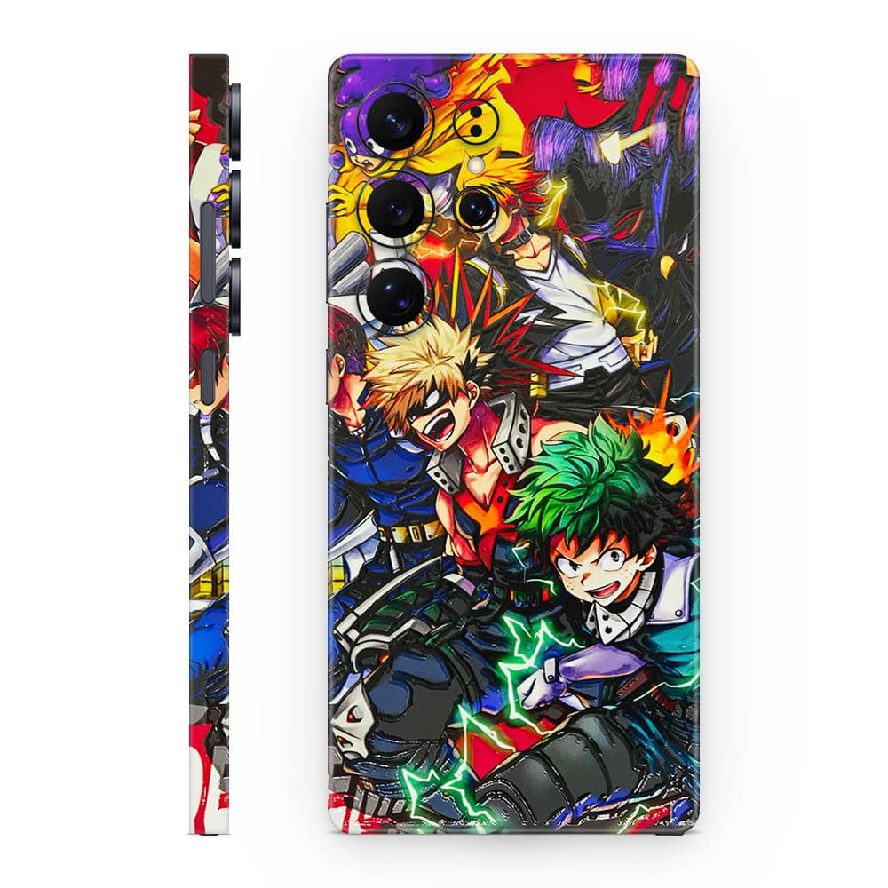 Galaxy s25 ultra my hero 3d skin wrapitskin