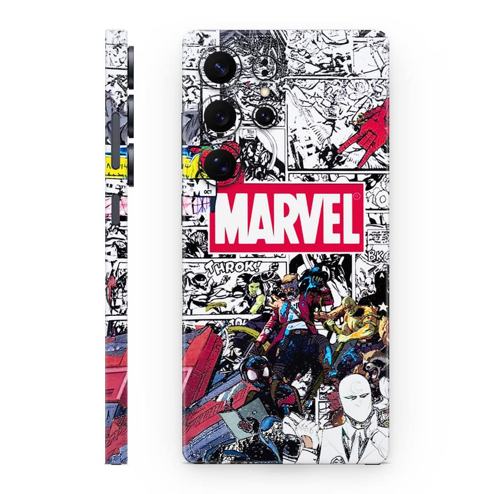 Galaxy s25 ultra marvel universe 3d skin wrapitskin
