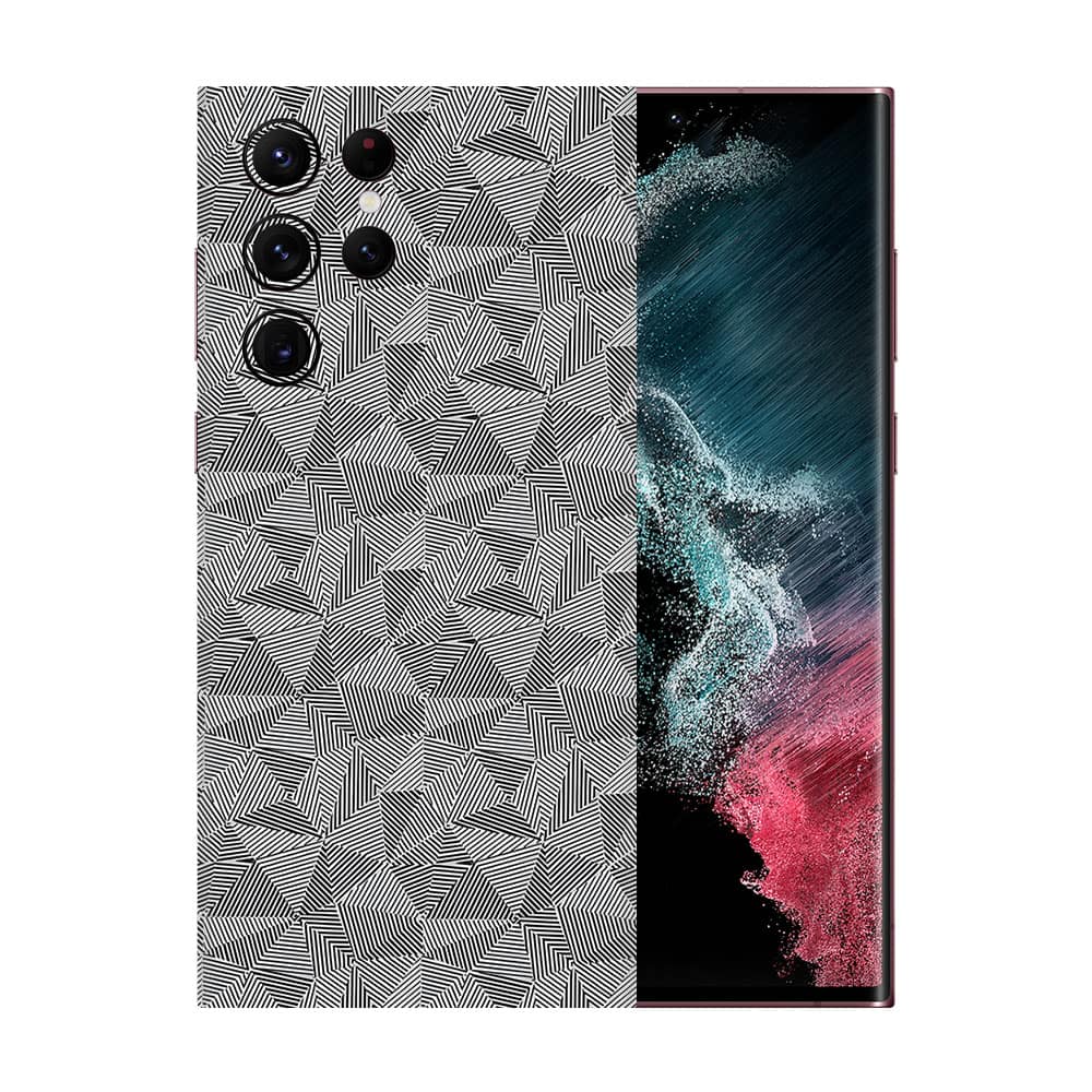 Galaxy s22 ultra carbon triangle series wrapitskin