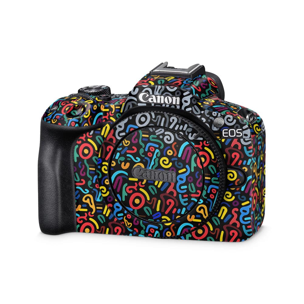 Canon eos r50 camera retro revelry skin wrapitskin