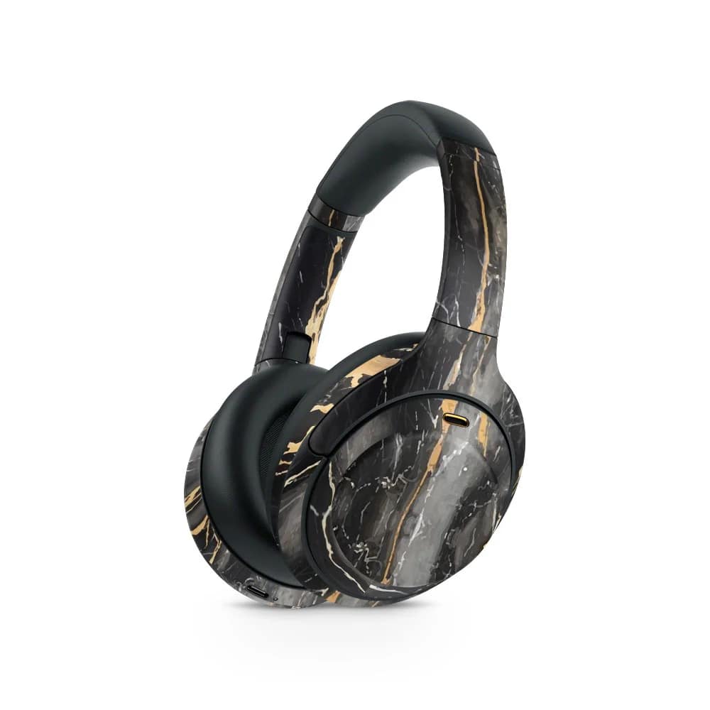 Sony wh-1000xm3 black gold fusion art skin wrapitskin