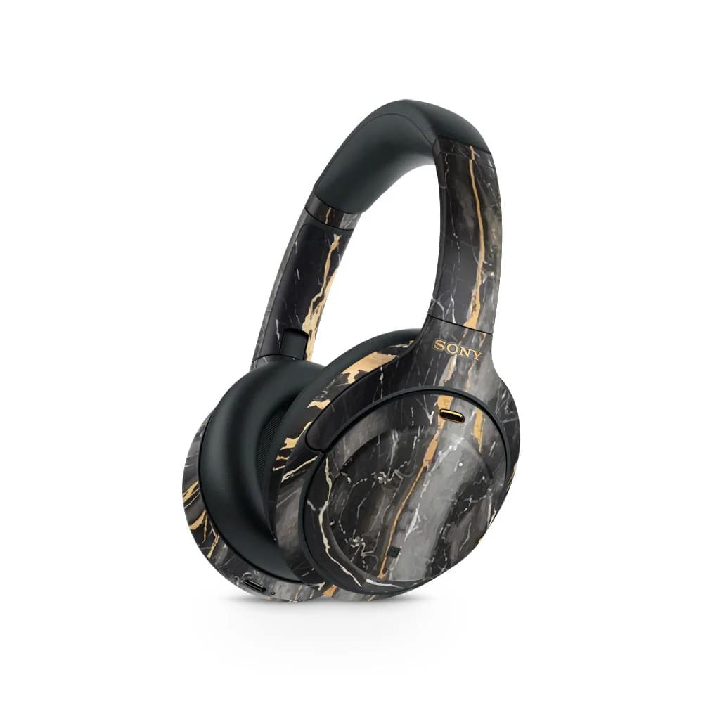 Sony wh-1000xm4 black gold fusion art skin wrapitskin