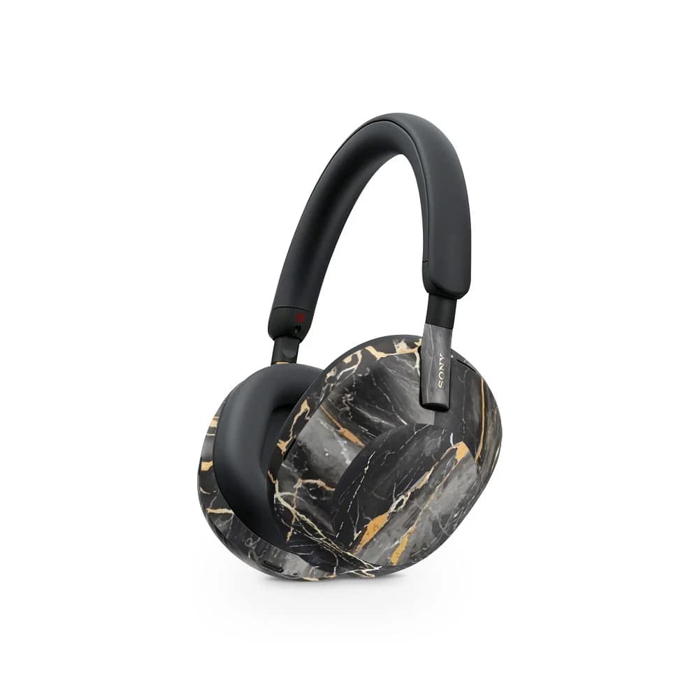 Sony wh-1000xm5 black gold fusion art skin wrapitskin