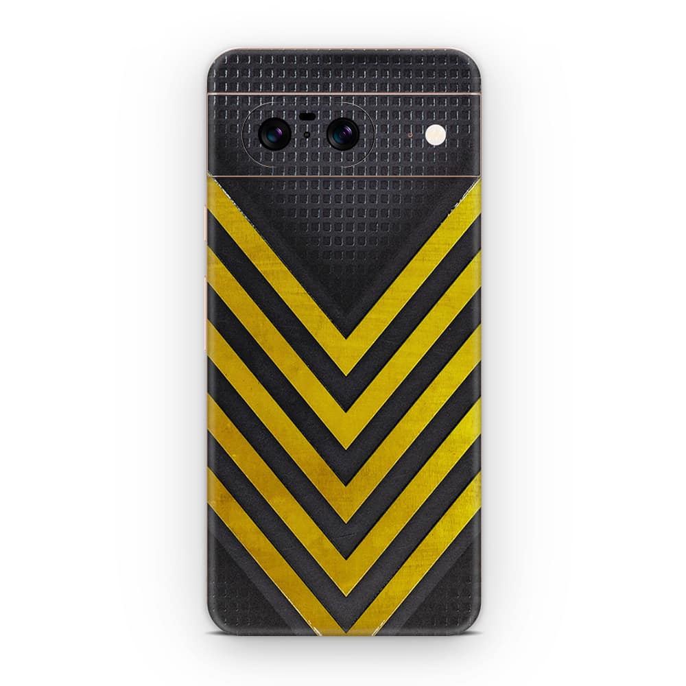 Pixel 8 arrows yellow 3d skin wrapitskin