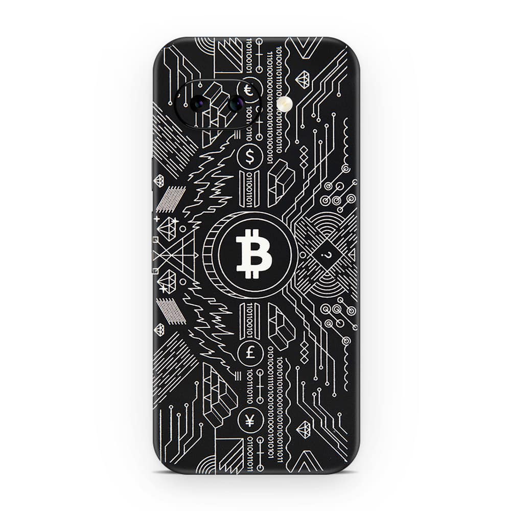 Pixel 9a bitcoin 3d skin wrapitskin