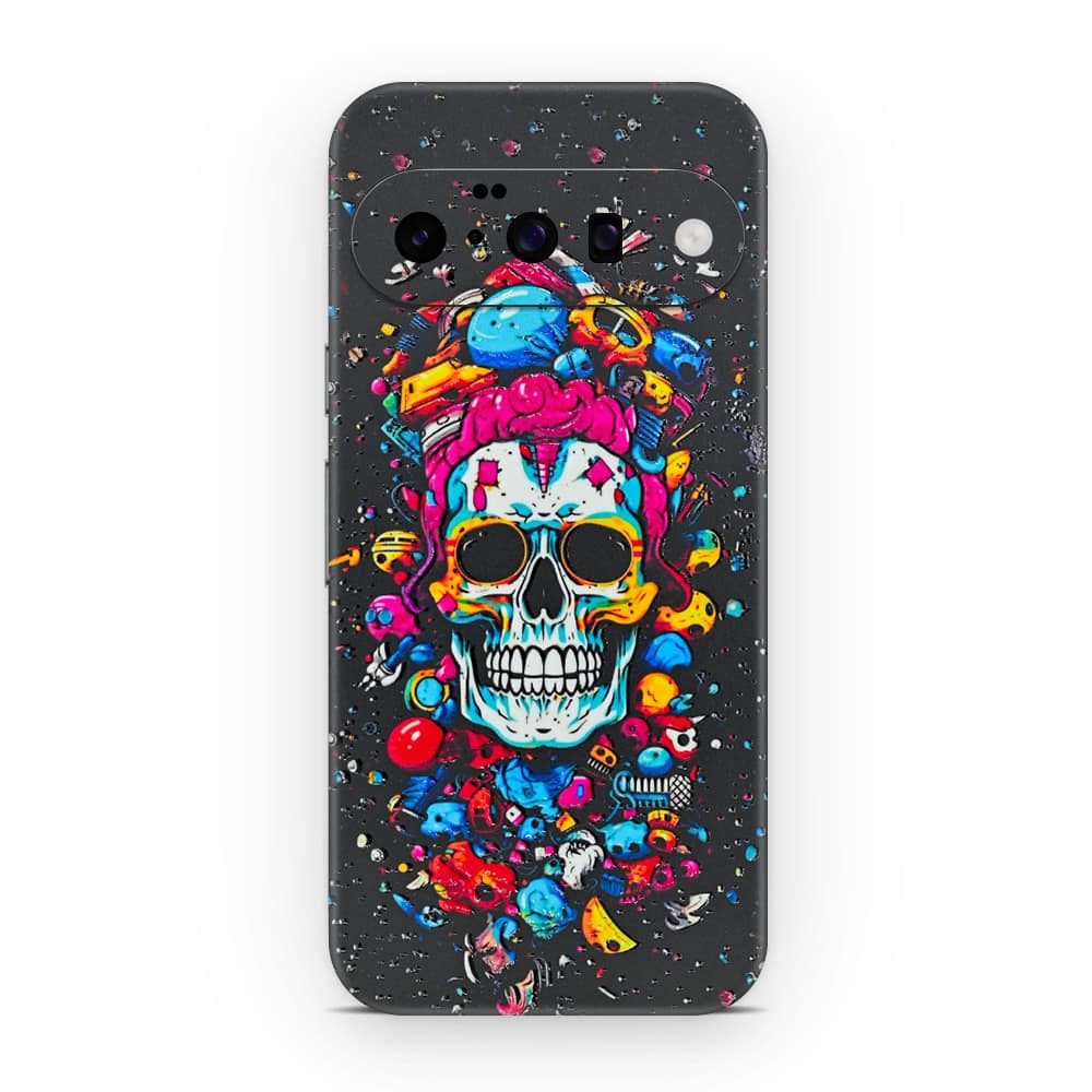 Pixel 10 skull 3d skin wrapitskin