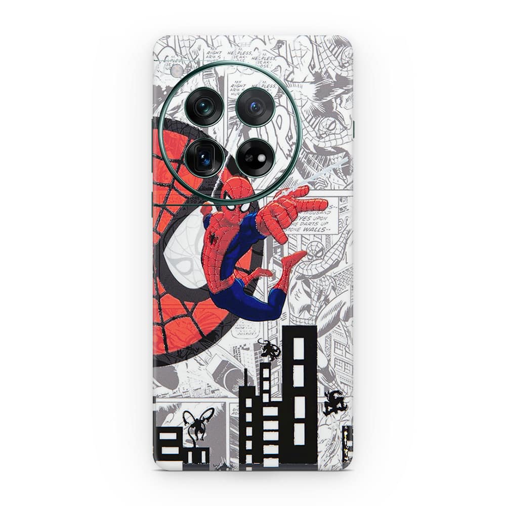 Oneplus 12 spiderman comic 3d skin wrapitskin