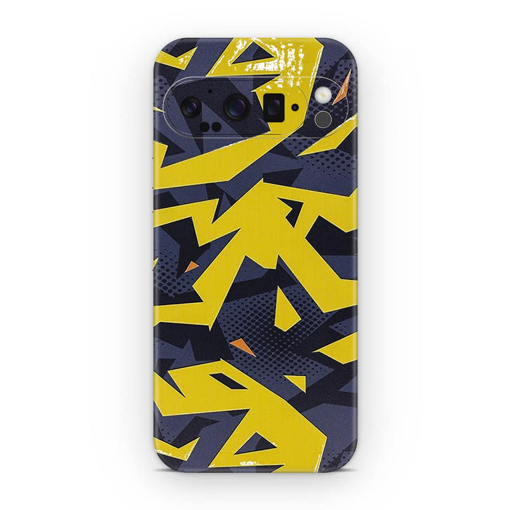 Pixel 9 pro abstract yellow 3d skin wrapitskin