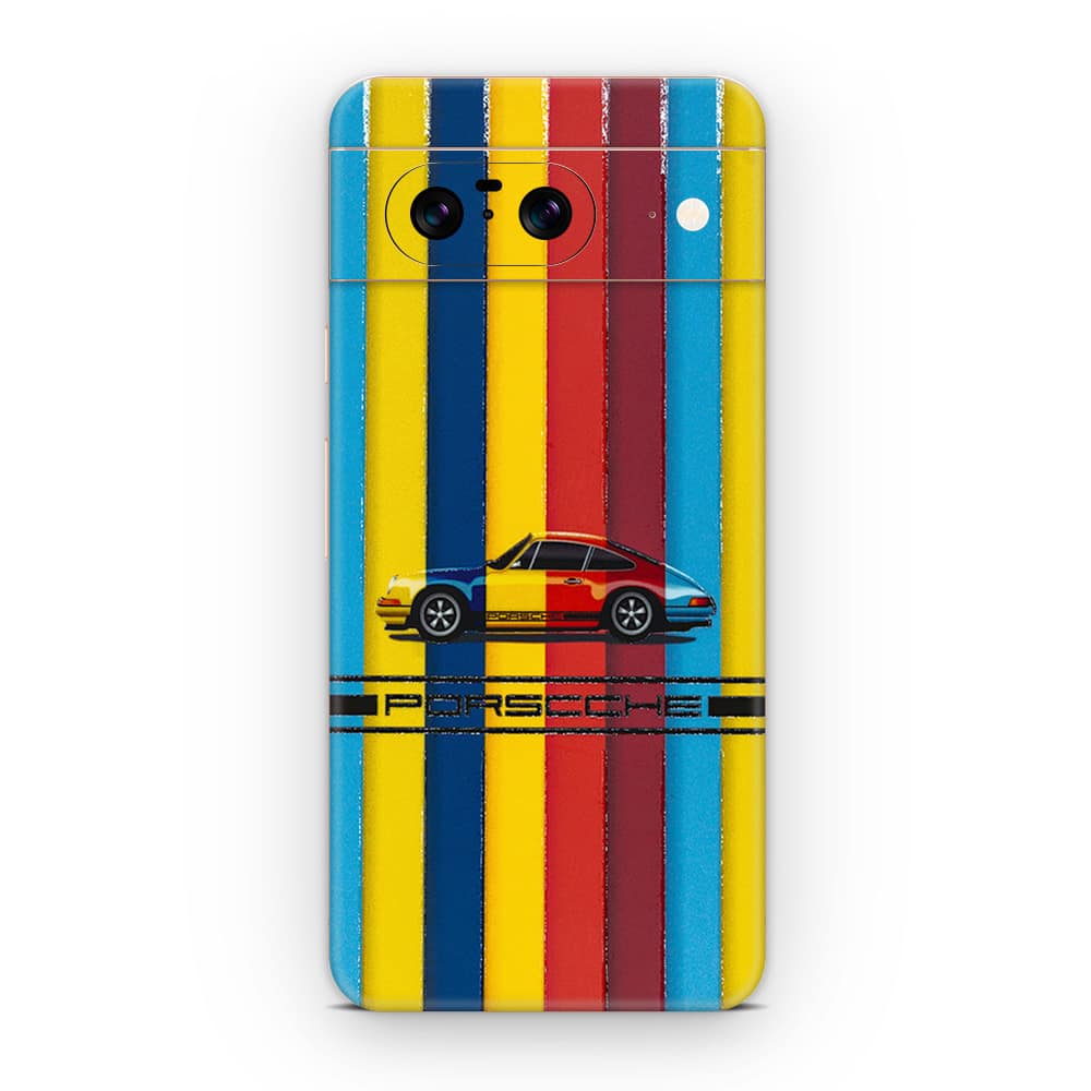 Pixel 8 porsche multicolor 3d skin wrapitskin