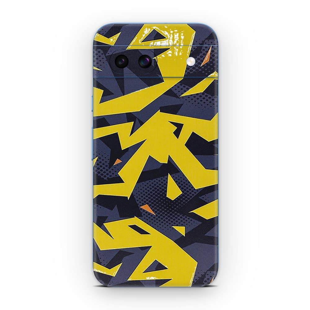 Pixel 8a abstract yellow 3d skin wrapitskin