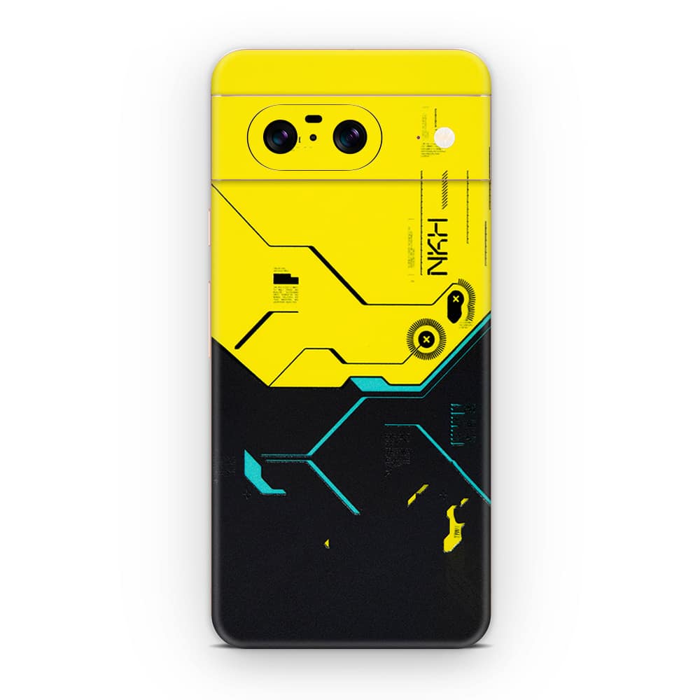 Pixel 8 cyberpunk city 3d skin wrapitskin