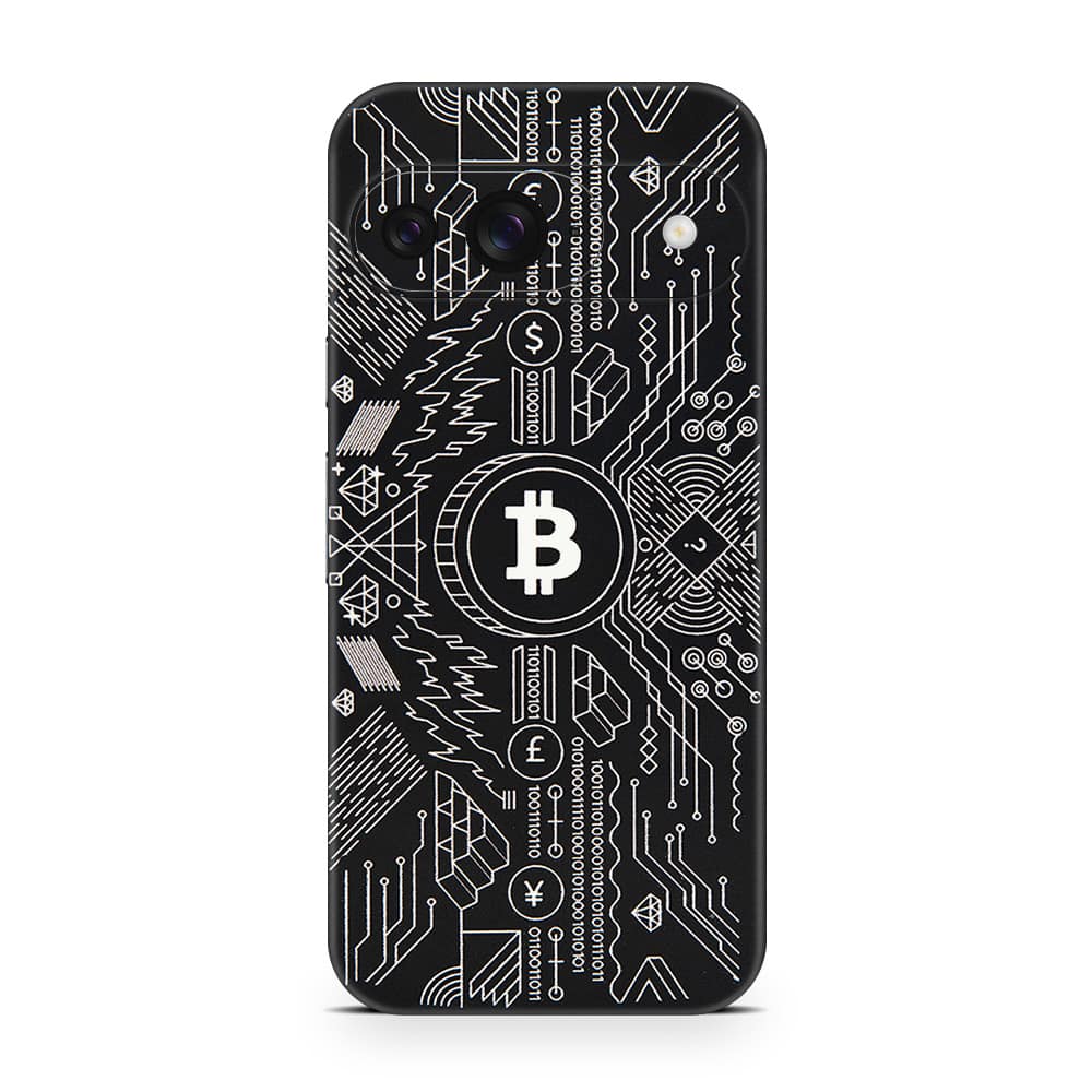 Pixel 9 bitcoin 3d skin wrapitskin