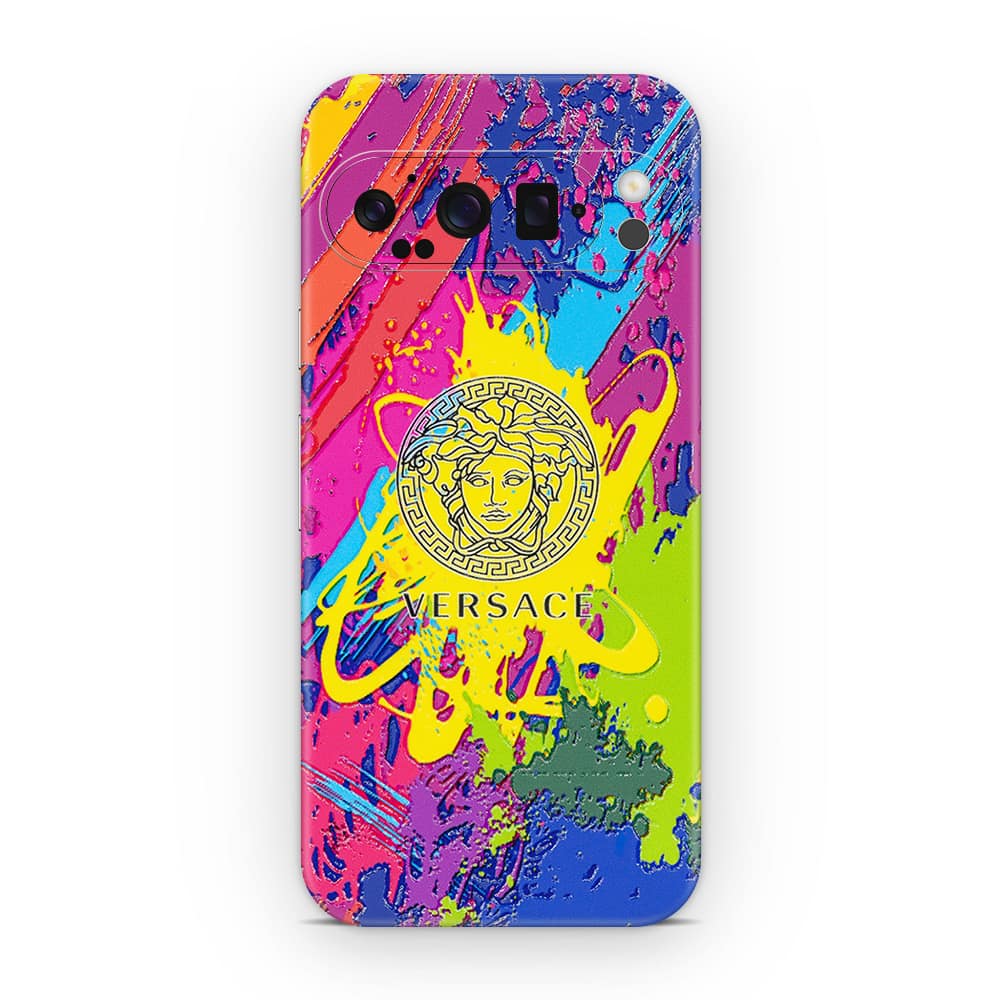 Pixel 9 pro versace colorful 3d skin wrapitskin