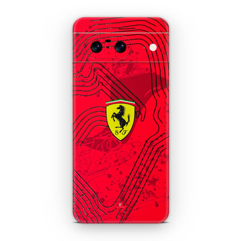 Pixel 8 ferrari's blaze 3d skin wrapitskin
