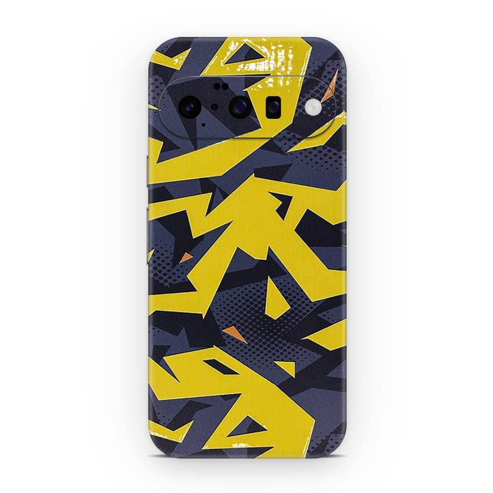 Pixel 10 abstract yellow 3d skin wrapitskin