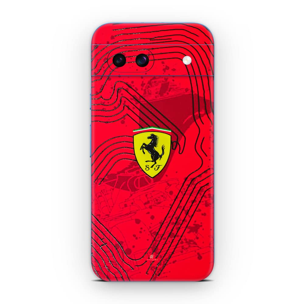 Pixel 8a ferrari's blaze 3d skin wrapitskin