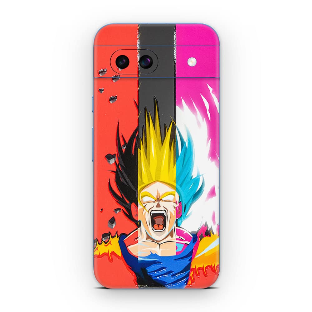 Pixel 8a angry goku 3d skin wrapitskin