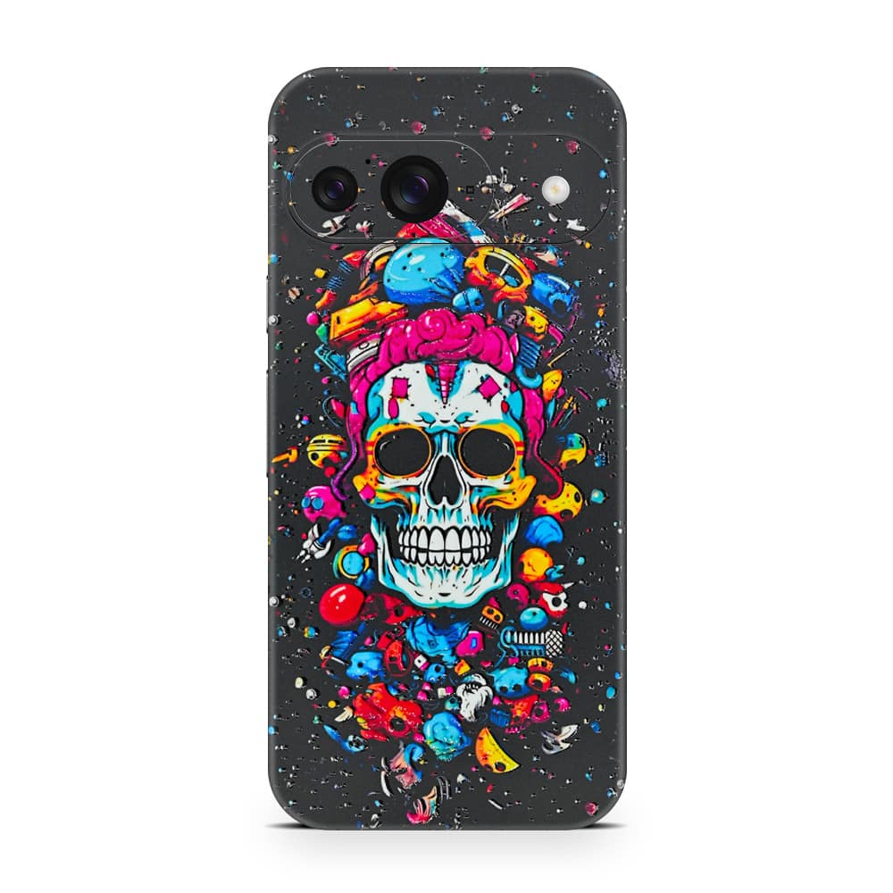 Pixel 9 skull 3d skin wrapitskin