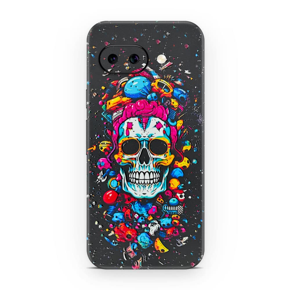 Pixel 9a skull 3d skin wrapitskin