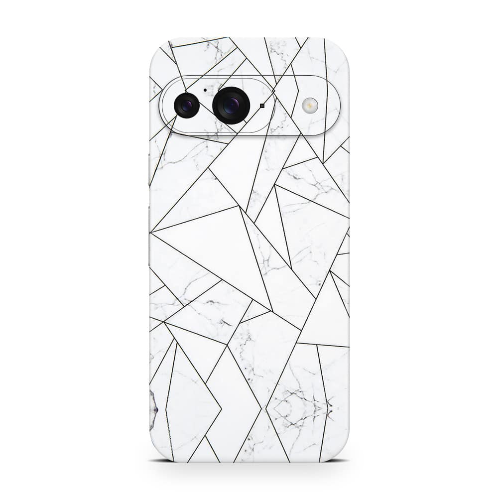 Pixel 9 marble grid 3d skin wrapitskin