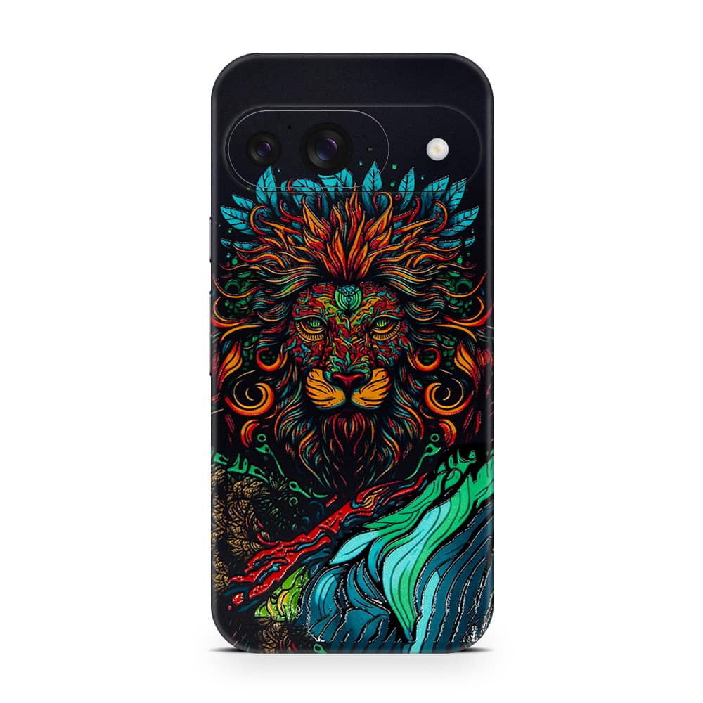 Pixel 9 fierce lion 3d skin wrapitskin