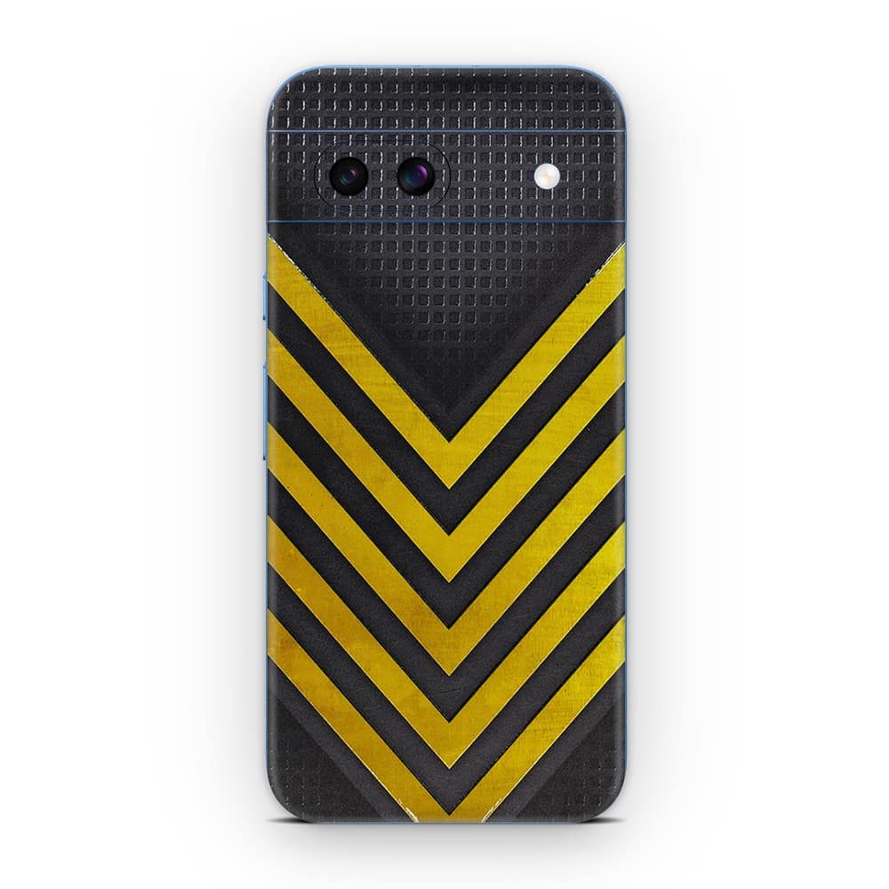 Pixel 8a arrows yellow 3d skin wrapitskin