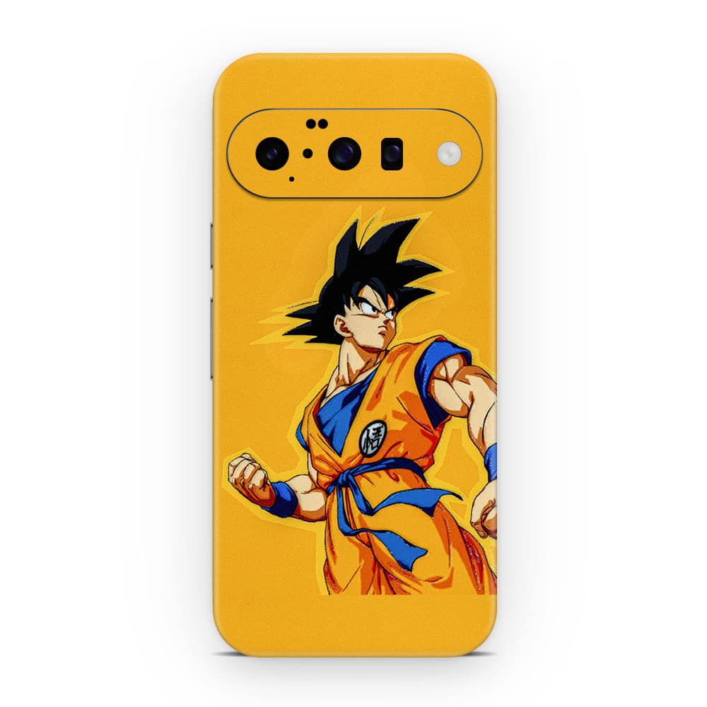 Pixel 10 goku yellow 3d skin wrapitskin
