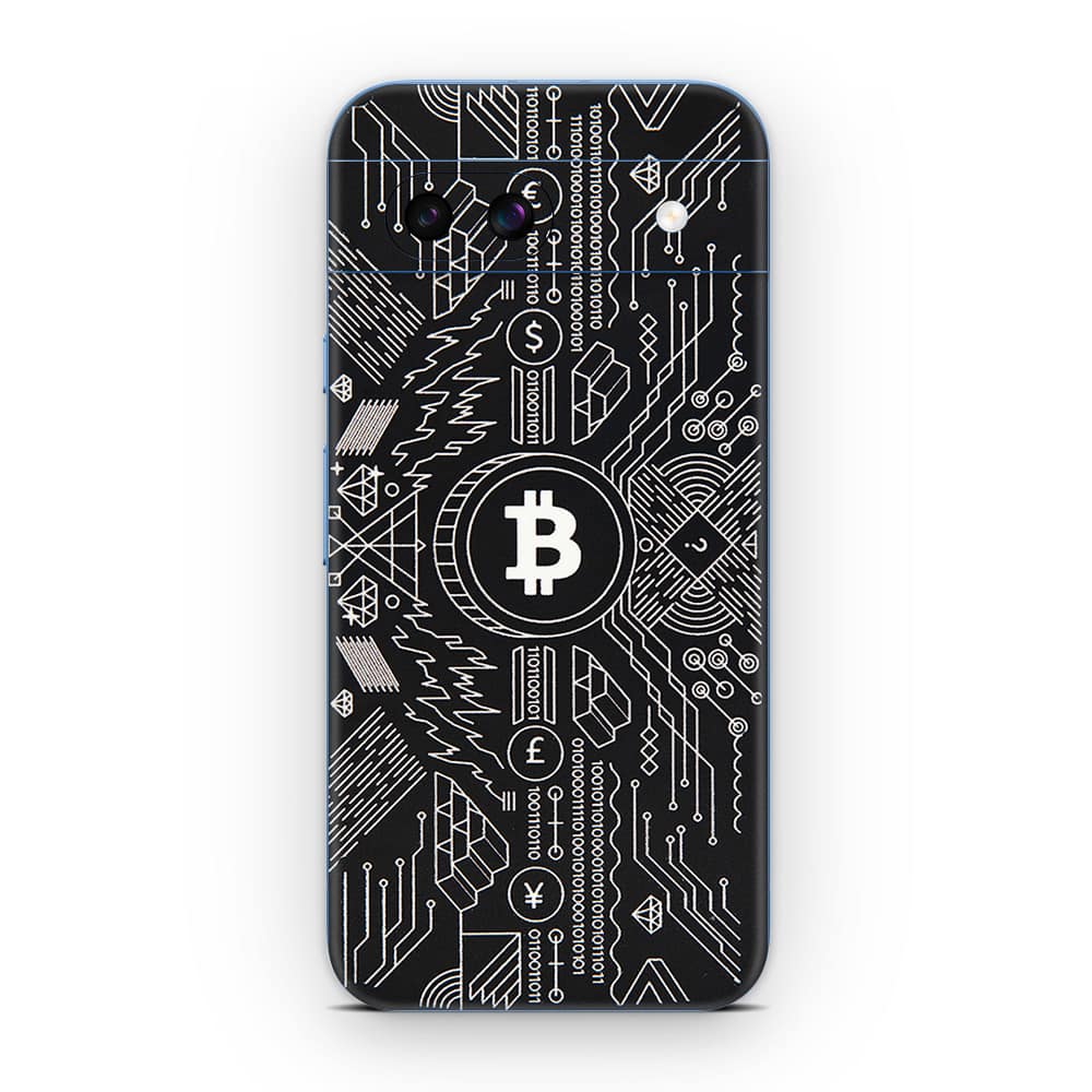 Pixel 8a bitcoin 3d skin wrapitskin