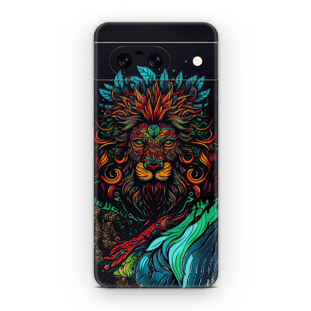 Pixel 8 fierce lion 3d skin wrapitskin