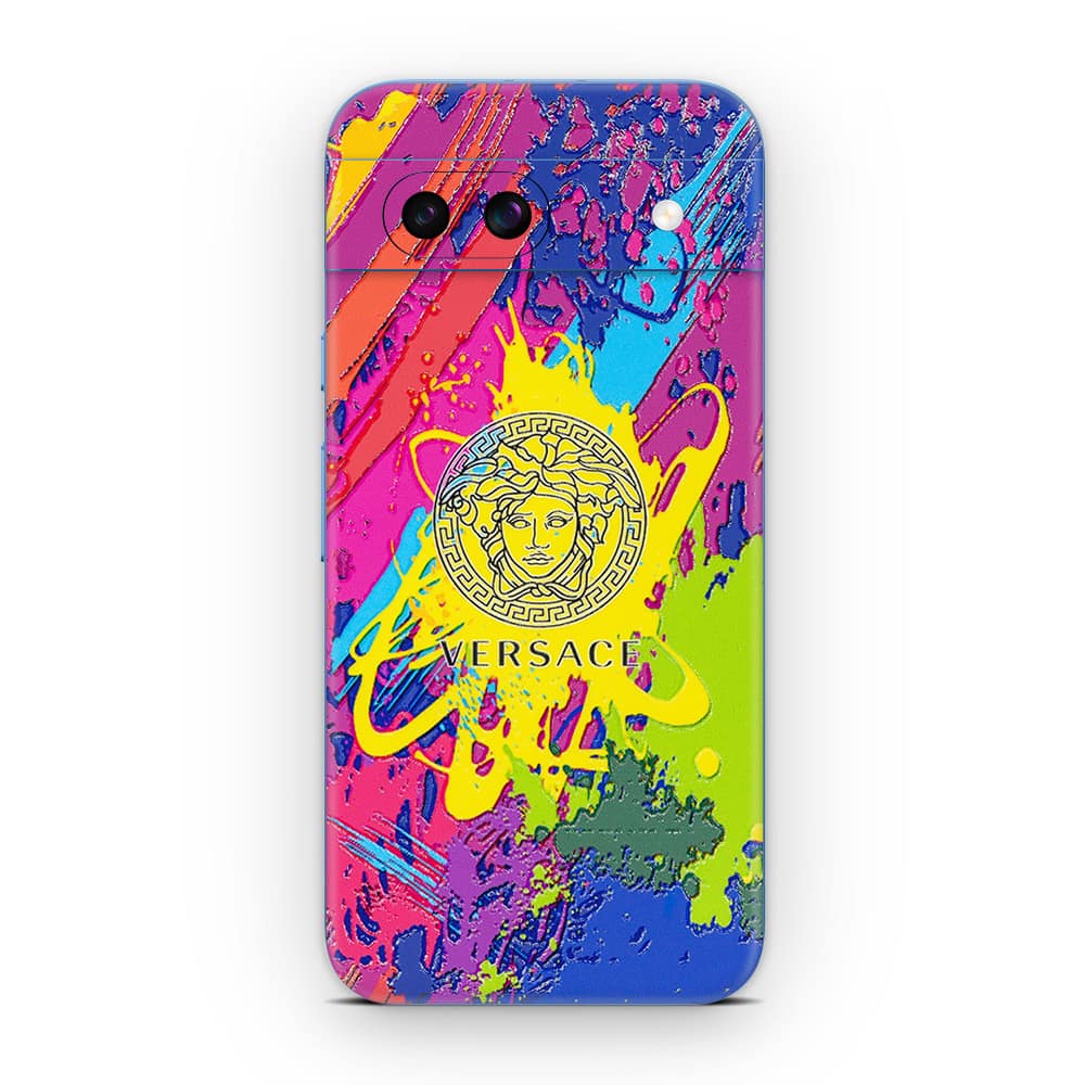 Pixel 8a versace colorful 3d skin wrapitskin