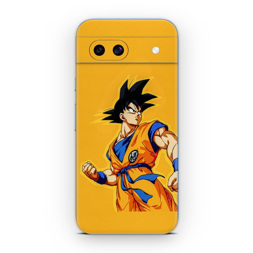 Pixel 8a goku yellow 3d skin wrapitskin