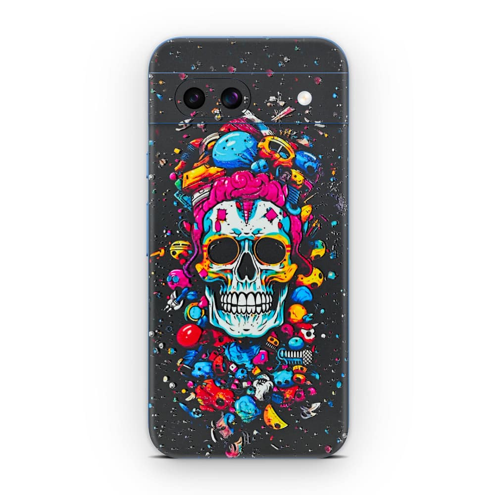 Pixel 8a skull 3d skin wrapitskin