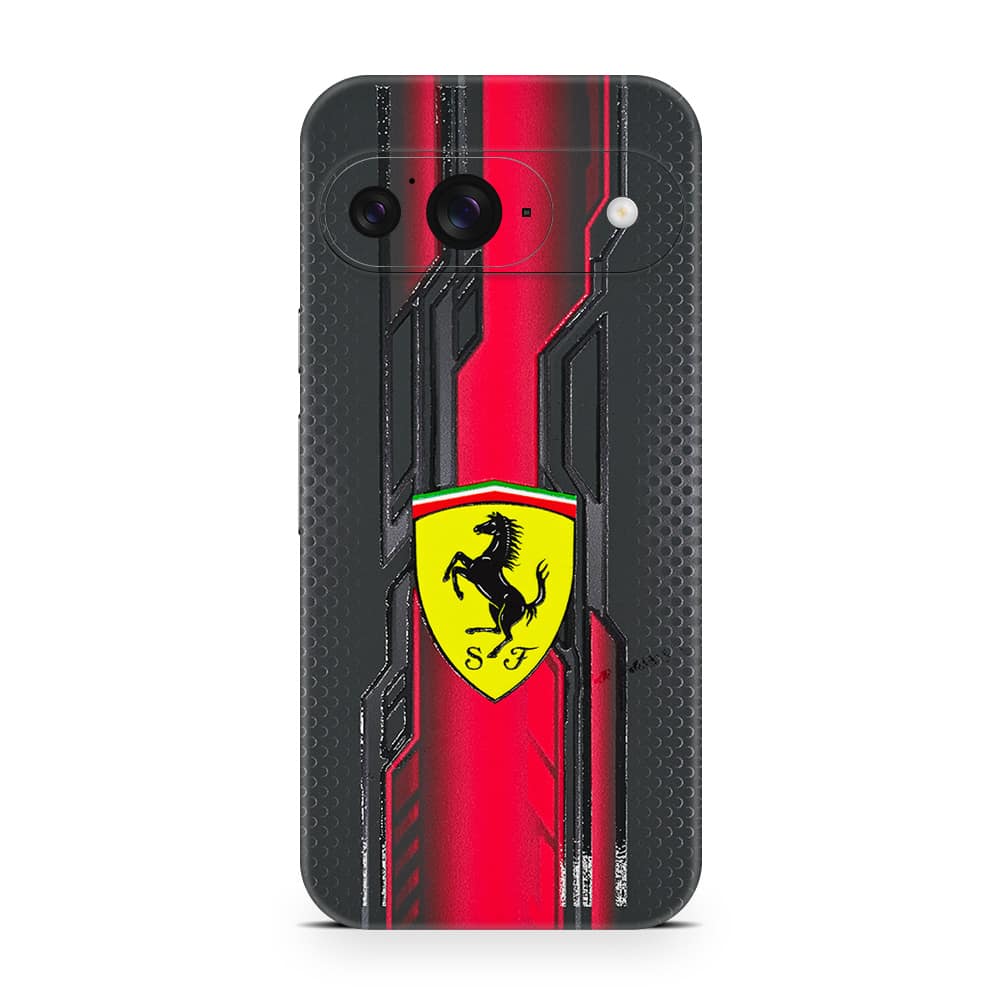 Pixel 9 ferrari's legacy 3d skin wrapitskin
