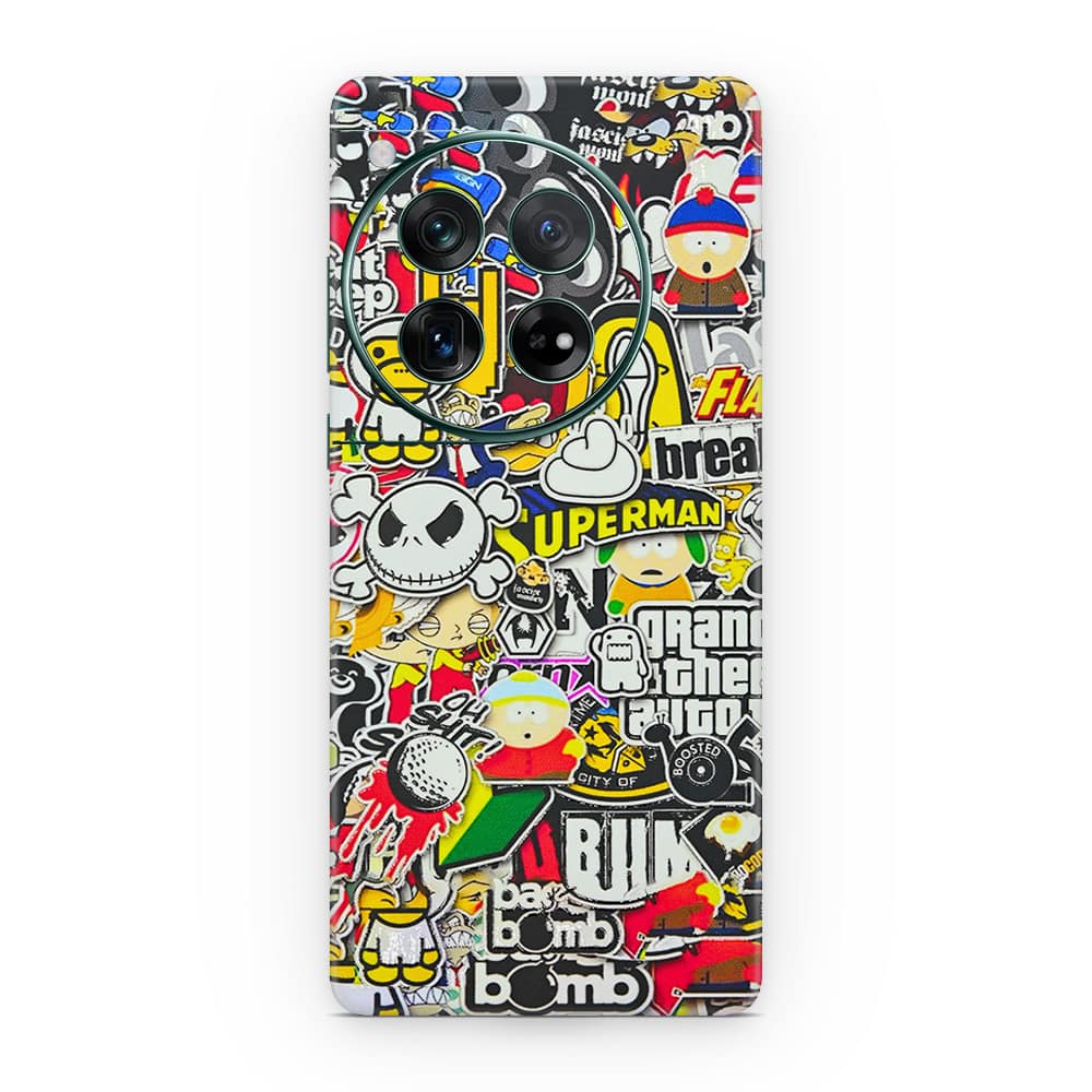 Oneplus 12 sticker bomb 3d skin wrapitskin